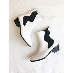 Yuul Yie White Leather Chelsea Boot
